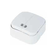 Накладной двойной выключатель HOROZ ELECTRIC с подсветкой EVA (2-GANG ILLUMINATED ONE WAY SWITCH) 10A/250V 112-002-0002