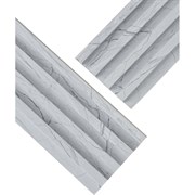 Реечные панели LAKO ПВХ Мрамор светлый 1000x160x23мм, 1,6м2