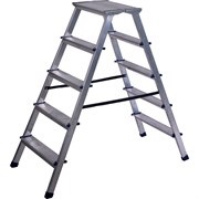 Двухсторонняя алюминиевая стремянка STAIRS AMP205