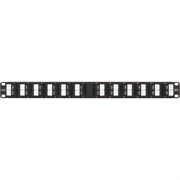 Неэкранированная коммутационная коммутационная панель NIKOMAX NMC-RP24UE2-AN-1U-BK