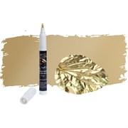 Эмаль-фломастер кисточка Лига Сусальное золото