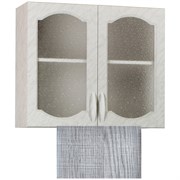 Шкаф для посуды SANTREK 80 Сакура (со стеклом) фасад МДФ