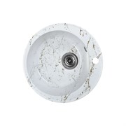 Мойка для кухни из искусственного камня WISENT мрамор бело-золотой (беларусь) 475x475x210 WA05-13/WGER013