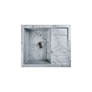 Мойка для кухни из искусственного камня WISENT мрамор серо-черный беларусь 595x495x220 WB19-16/WGER013