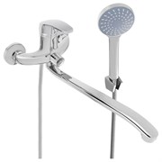 Смеситель для ванны с душем СоюзКран плоский излив 35см, кер. картридж 40мм