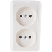 Двухместная розетка Кунцево-Электро ОПТИМА РА10-373