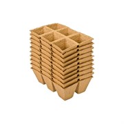 Квадратный блок торфяных горшков ЛЕТО 91135