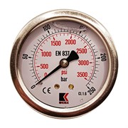 Осевой глицериновый гидравлический виброустойчивый манометр АРКАИМ WKP1007