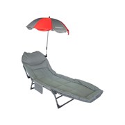 Складной шезлонг-зонтик ForceKraft fk-fg-hy-8008bl-z gray