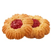 Печенье ЯШКИНО "Курабье с вишнёвым джемом" сдобное, гофрокороб 4 кг, ЯП815