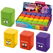 Точилка кросс-серия "МОНСТРИКИ", с контейнером, корпус ассорти, BRAUBERG, 273235