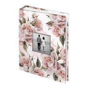 Фотоальбом BRAUBERG "Flowery love" на 200 фото 10х15 см, твердая обложка, окно под фото, 391424