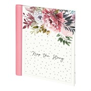 Фотоальбом BRAUBERG "Blossom", на 20 магнитных листов, 23х28 см, твердая обложка, спираль, 391425