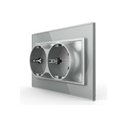 Электрическая двойная розетка LIVOLO VL-C7CTF16A.TF16A-IP