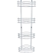 Четырехъярусная угловая полка для ванной Rosenberg RUS-385026-4 Zn
