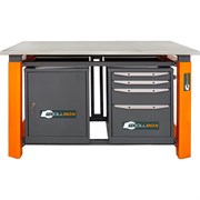 Двухтумбовый верстак Toollbox TBP1500 (TB0-TB4)