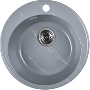 Мойка для кухни из искусственного камня WISENT мрамор серо-белый (беларусь) 475x475x210 WA05-17/WGER013