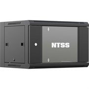 Настенный телекоммуникационный шкаф NTSS W 12U 600x450x635мм, 2 профиля 19, дверь стеклянная, боковые стенки съемные, задняя стенка, разобран