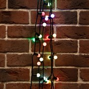 Гирлянда Neon-Night мультишарики d=25 мм 5м темно-зеленый ПВХ, 25LED RGB