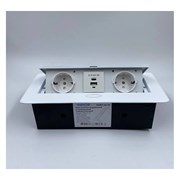 Выдвижной встраиваемый блок розеток Inrior TORO-33-10