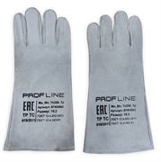 Перчатки (краги) спилковые термозащитные ProfLineSpecialist, серый