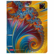 Тетрадь на кольцах А5 166х220 мм, 80 л., металлизированный картон, клетка, HATBER, "Аммонит", 80ТК5мтлВ1, 80ТК5мтлВ1_2628