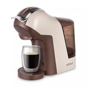 Кофемашина капсульная 3 в 1 NESPRESSO/DOLCEGUSTO/молотый KITFORT KT-7448, 1400 Вт, объем 1 л, бежевый, КТ-7448