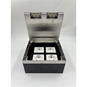 Встраиваемая выдвижная розетка для пола Inrior DB-03-90