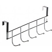 Накидная вешалка на дверь VETTA 5 крючков, 24,5x2,5x9,5 см, металл 639-046