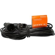 Удлинитель Радист РС16 10А 1 гнездо 3*0,75 10м IP44 чёрный 2598