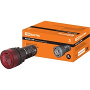 Оповещатель звуковой (сигнализатор) AD22-22M/r31 TDM ELECTRIC d22 мм LED индикация 230 В AC красный SQ0746-0004