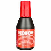 Краска штемпельная KORES красная 28 мл, на водно-масляной основе, 71324, 4969