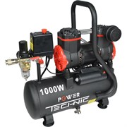 Поршневой малошумный безмасляный компрессор POWER TECHNIC с фильтром влагоотделителем ACL200/008