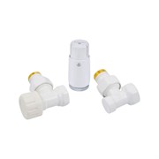 Комплект угловой SCHLOSSER DN15 GZ1/2xGW1/2 с головкой Мини M30x1.5, белый 602200056