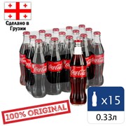 Напиток газированный COCA-COLA Classic 0,33 л, стеклянная бутылка, УТ-00003491
