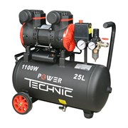 Поршневой малошумный безмасляный компрессор POWER TECHNIC с фильтром влагоотделителем ACL240/025