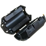 Ферритовый фильтр LANMASTER на шнур питания 3х0.75 мм2 с защелкой, черный LAN-FF-0.75-BK