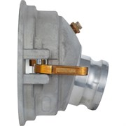 Гравитационный переходник для API адаптера TITAN LOCK 4in с камлоком 3in и клапаном, алюминий TL400GAV300AL