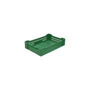 Пластиковый перфорированный ящик Дигрус 600x400x135 мм, зеленый Я-60.40.13-ПЗ/Д