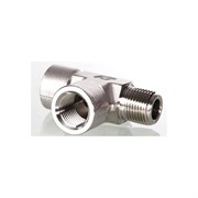 Тройник проходной нержавеющий с наружной внутренней резьбой Hy-Lok Stainless run tee npt 1/2 H-SRT-8N