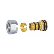 Резьбовое соединение SCHLOSSER для пластиковых труб GW 22x1.5x16x2 хром 602600006