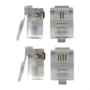 Телефонный коннектор TWT RJ-11 4P4C для трубки, 100 шт. в упаковке PL11-4P4C/100