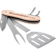 Мультитул для гриля HAMMER Flex 310-310, нержавеющая сталь, разборный, 5 приборов 530195