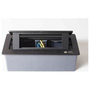 Люк на 3 поста SPL 45x45, металл, черный с пластиковой коробкой, IP40 300013