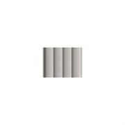 Реечная панель STELLA Wave de luxe МДФ, sandgrau, 2700x119x16 мм, в упаковке 4 шт. ЦБ-00013075