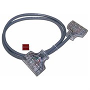 Патч-корд LANMASTER 110 тип - 110 тип, кат. 6, 1.5 м, серый, LAN-P4-P4-1.5/6