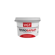 Теплоизоляционная краска VGT ТеплоБарьер ВД АК 1180 для нар/внутр.работ 9,0л 11603757