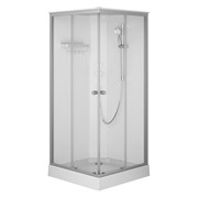 Душевая кабина AM.PM X-Joy Square 90x90, профиль матовый хром, стекло прозрачное W94C-403-090MT