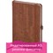 Ежедневник недатированный А5 (138x213 мм) BRAUBERG "Wood", кожзам, резинка, 136 л., коричневый, 111676 - фото 11000024