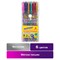 Ручки гелевые ЮНЛАНДИЯ, НАБОР 6 ЦВЕТОВ, МЕТАЛЛИК, с печатью, узел 0,7 мм, линия письма 0,5 мм, 142801 - фото 11023206